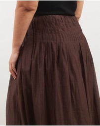 Atmos&Here Curvy - Frankie Pleated Maxi Skirt