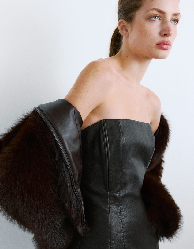 M.N.G - Short Faux-Leather Dress