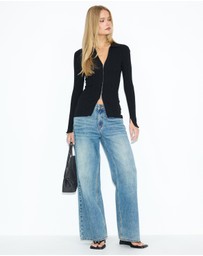 Dazie - Maisie Zip Through Cardigan