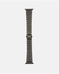 Friendie - Stainless Steel Link Bracelet Band - The Perth - Apple Watch Compatible