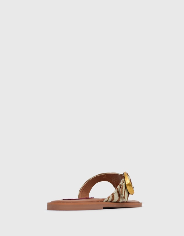 Betts - Rhodes Leather Buckle Thong Sandals