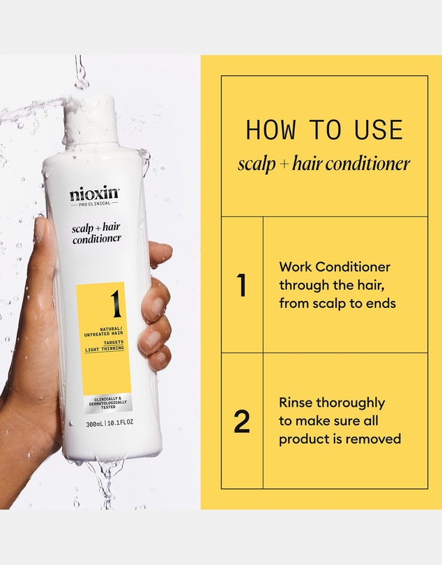 Nioxin - Nioxin System 4 Scalp + Hair Conditioner - Hair Thickening Conditioner For Damaged Hair With Progressed Thinning 300ml