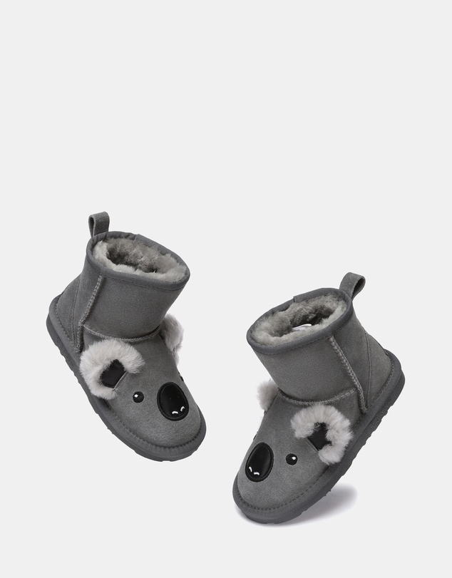 EVERAU - EverAU Ugg Koala Kids Plus Cow Suede Upper UGG Boots
