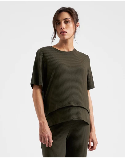Ripe Maternity - Mike Rib Nursing Top