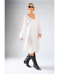 Glamorous - V neck long sleeves midi dress