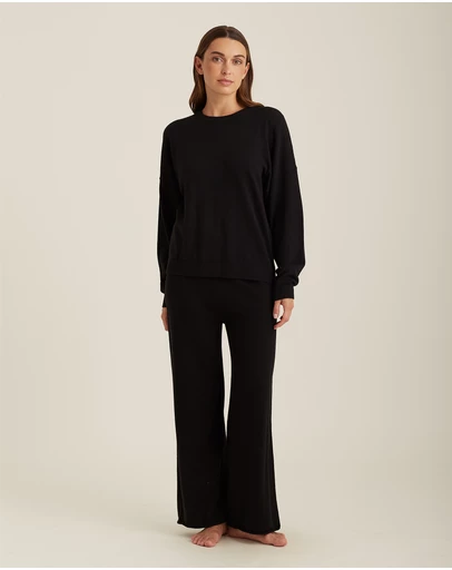 Papinelle - Cotton Cashmere Straight Leg Pant