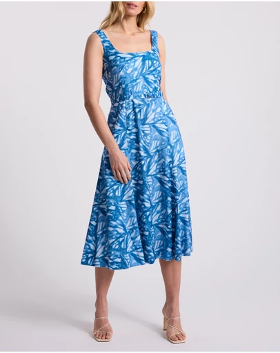 David Lawrence - Monica Stretch Linen Dress
