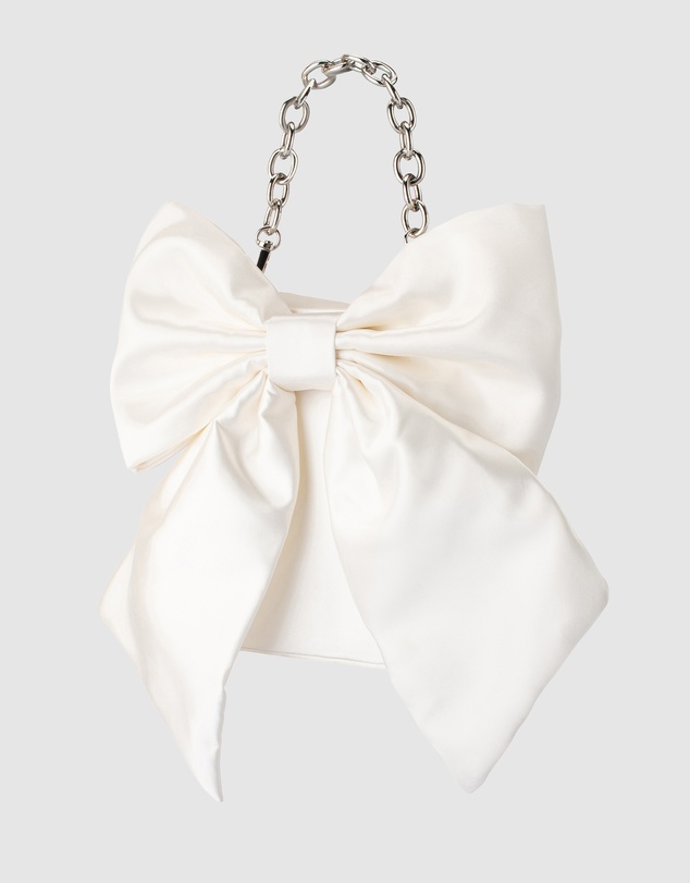 Olga Berg - Angelique Satin Bow Bag