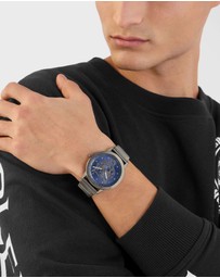 Plein Sport - Plein Iron Tiger 44mm Black dial and Silver-tone bracelet