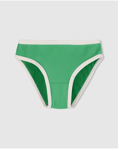 Zulu & Zephyr Mini - Mini Stripe Rib Bikini Bottoms - Kids