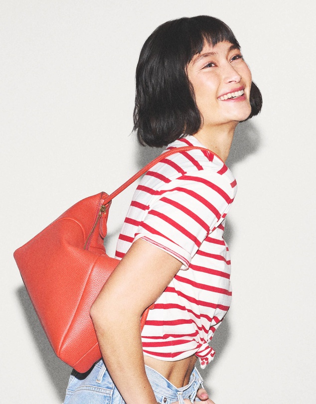 Fossil - Willa Red Leather Shoulder Bag