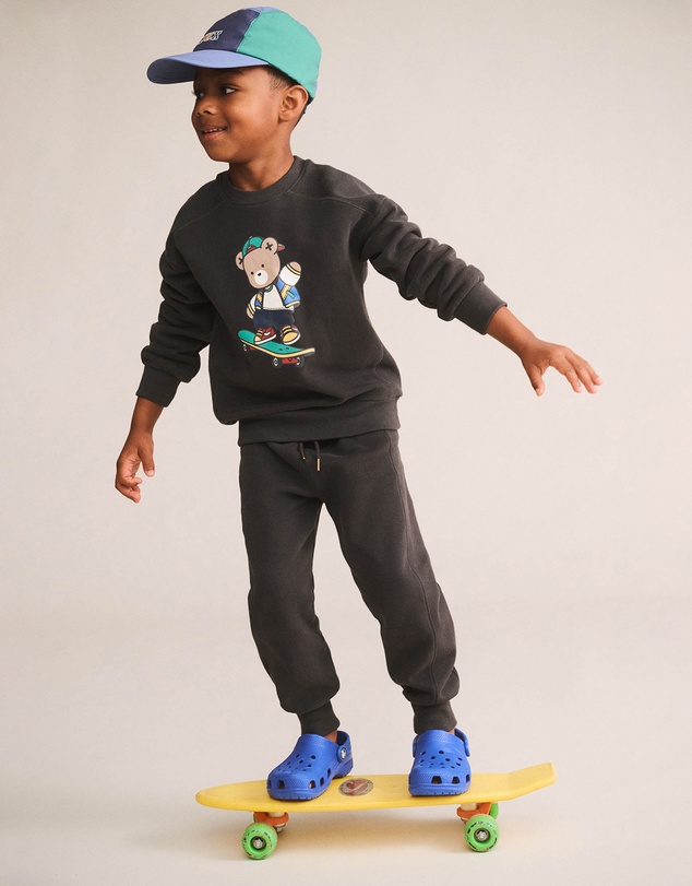 Huxbaby - Soft Black Moto Trackpants