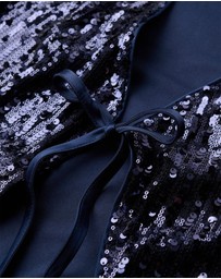 Superdry - Sequin Wrap Maxi Slim Fit Dress