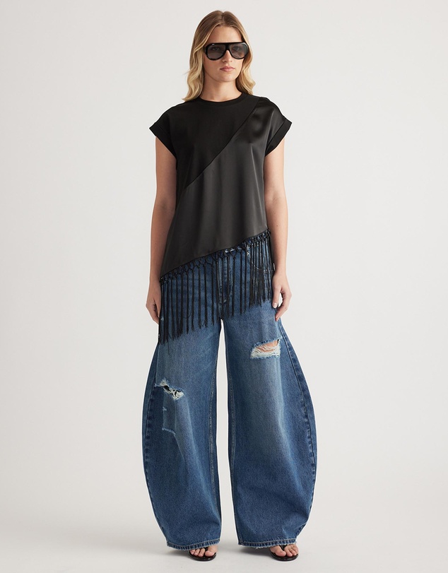Decjuba - Elsa Fringe Hem Tee