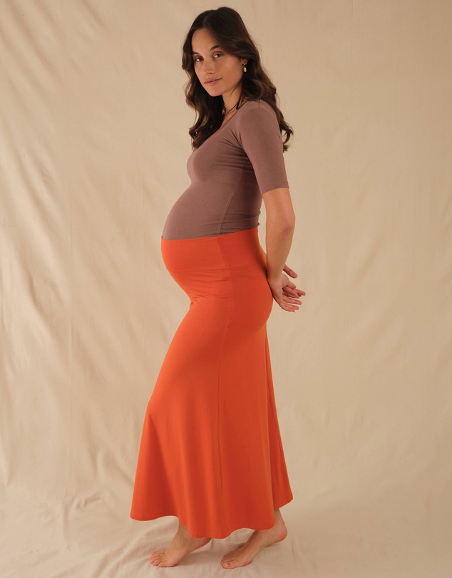 Bamboo Body - Lana Long Maternity Skirt