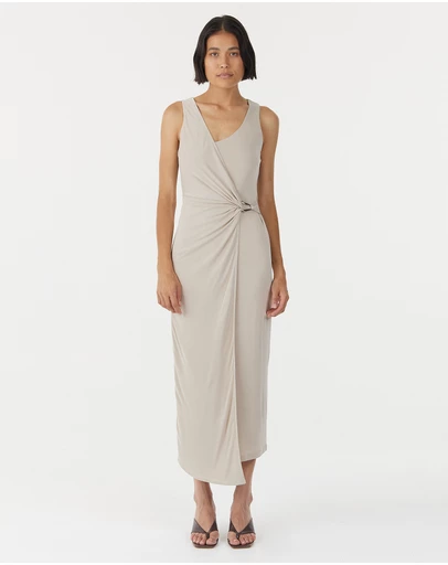 Third Form - Stirling Twist Cross Over Midi Dress