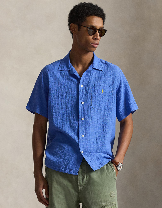 Polo Ralph Lauren - Classic Fit Linen-Blend Seersucker Shirt