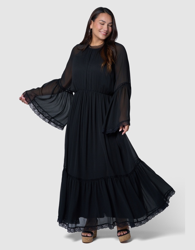 The Poetic Gypsy - Echoed Maxi Dress