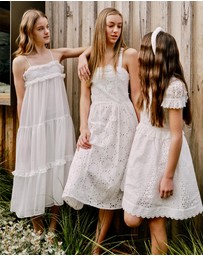 Bardot Junior - Anna Crinkle Chiffon Dress - Kids-Teens