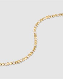 Wanderlust + Co - Multi Hearts 14K Gold Vermeil Bracelet
