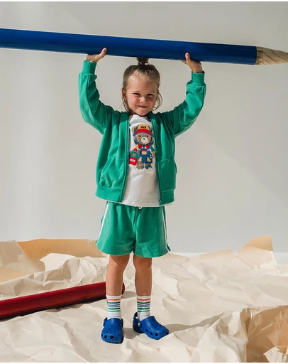 Huxbaby - Heritage Green Sports Zip Through - Babies-Kids