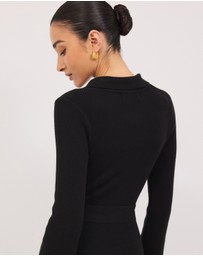 Calli - Audrey Flare Sleeve Maxi Dress