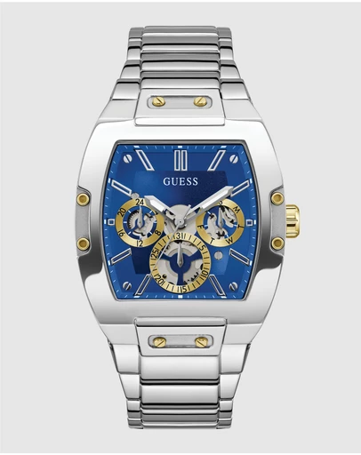 GUESS - Phoenix Silver Tone & Blue
