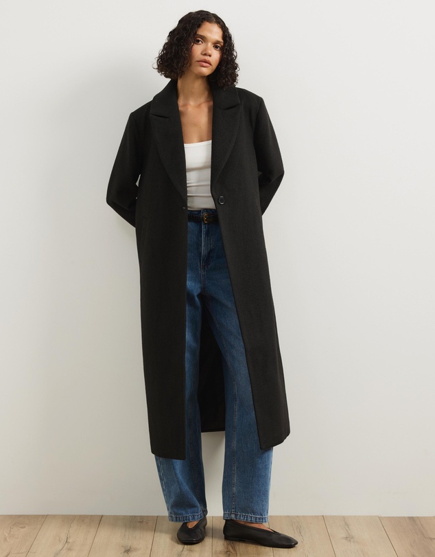 Atmos&Here - Ally Wool Blend Longline Coat
