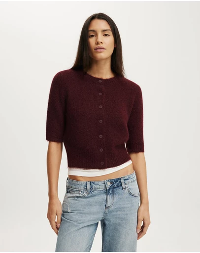 Cotton On - Short Sleeve Fluffy Cardi