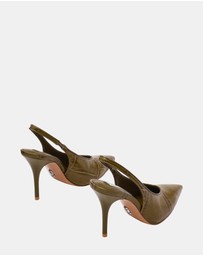 Steve Madden - Andromeda Green Croco Heels