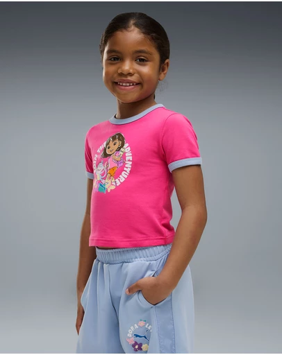 Puma - x DORA THE EXPLORER Slim Ringer Tee - Girls