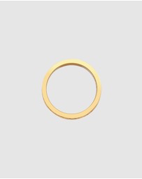 Kuzzoi - ICONIC EXCLUSIVE - Ring Men Band Roman Numerals in 925 Sterling Silver Gold Plated