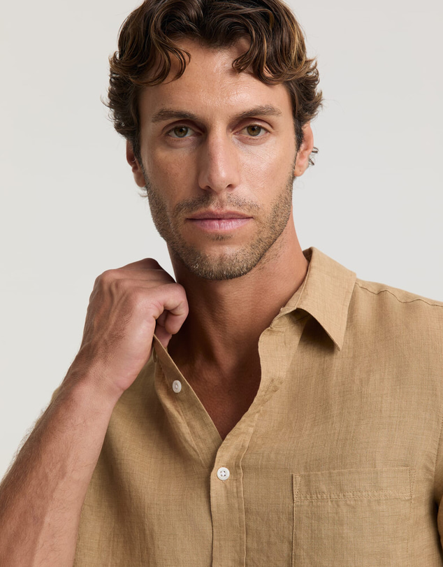 Sportscraft - Short Sleeve Delave Linen Shirt