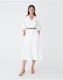 Forcast - Lyn Lantern Sleeve Shirt Dress