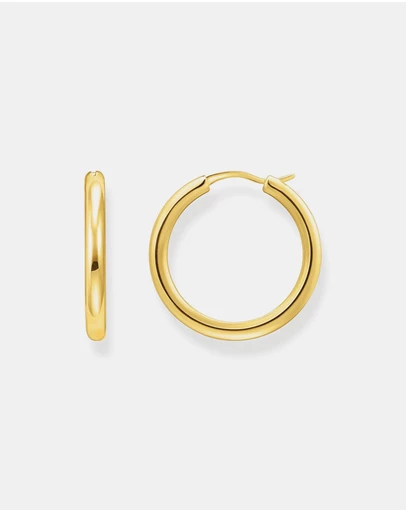 THOMAS SABO - Classic hoop earrings in wider shape