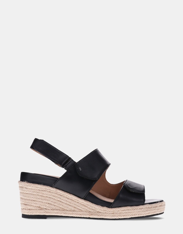 Mia Vita - Deanne Wedge Sandal - Black