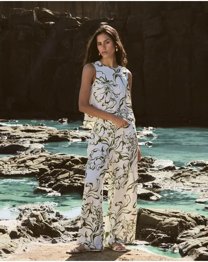 Forcast - Natalie Elastic Floral Pants