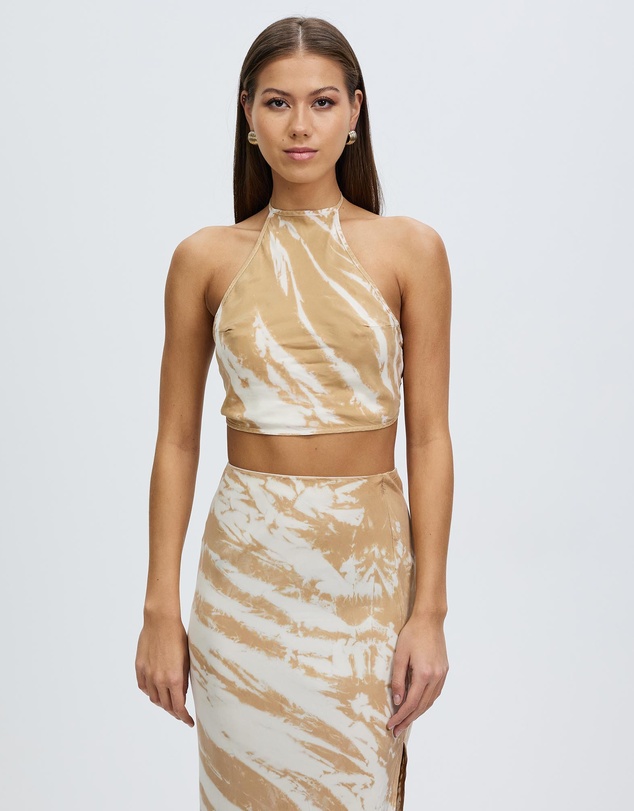 Third Form - Twist Through Bias Halter Top