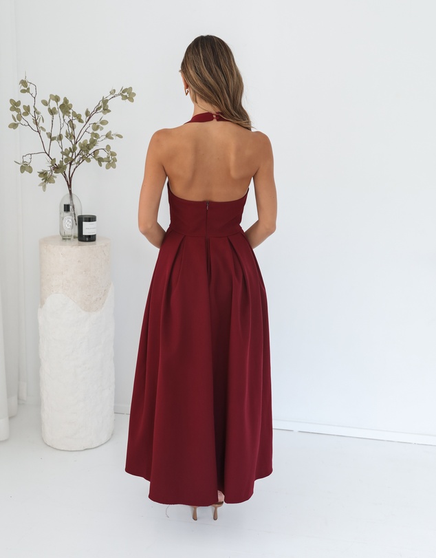 Esther & Co - Quenara Dress - Wine