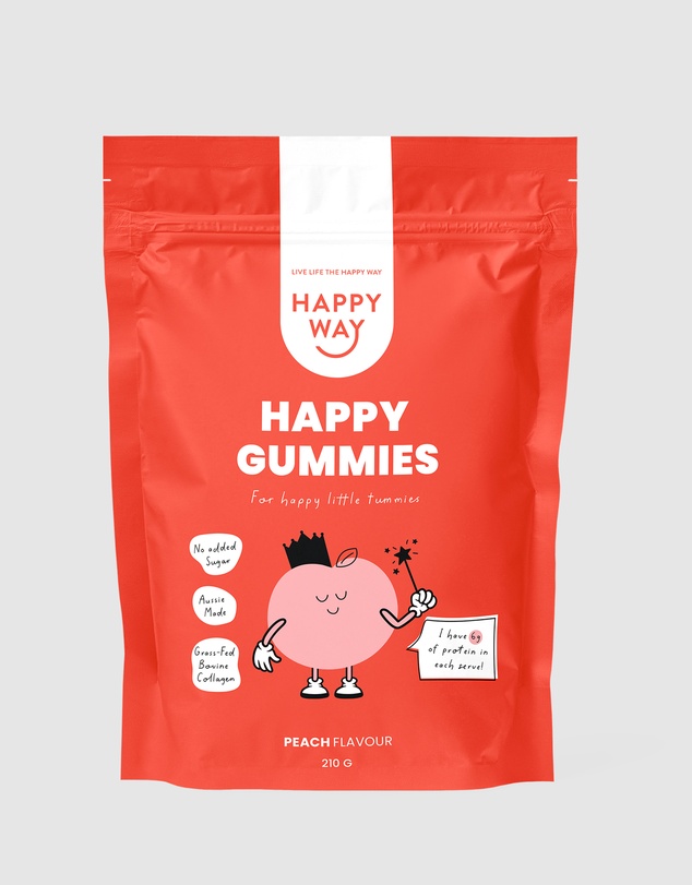 Happy Way - Peach Flavour Happy Gummies Mix