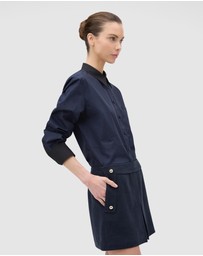 Oroton - Button Detail Mini Skirt