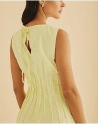 Atmos&Here - Anna Pintuck Shift Mini Dress