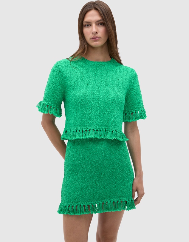 Seed Heritage - Boucle Tassel Mini Skirt