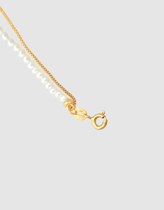 Elli Jewelry - Shell Pearl Layer Bracelet in Gold-Plated 925 Silver