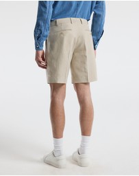 Calibre - Linen Cotton Twill Shorts Natural
