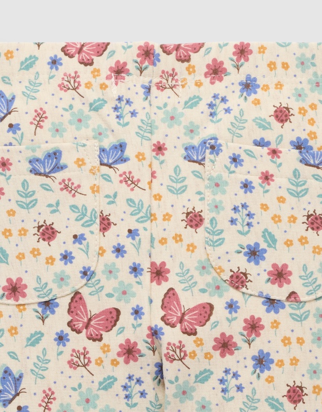 Purebaby - Butterfly Thick Pocket Leggings -Kids-Babies