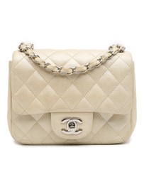 Pre-Loved by Azura Reborn - Pre-Loved Mini Square Classic Caviar Single Flap