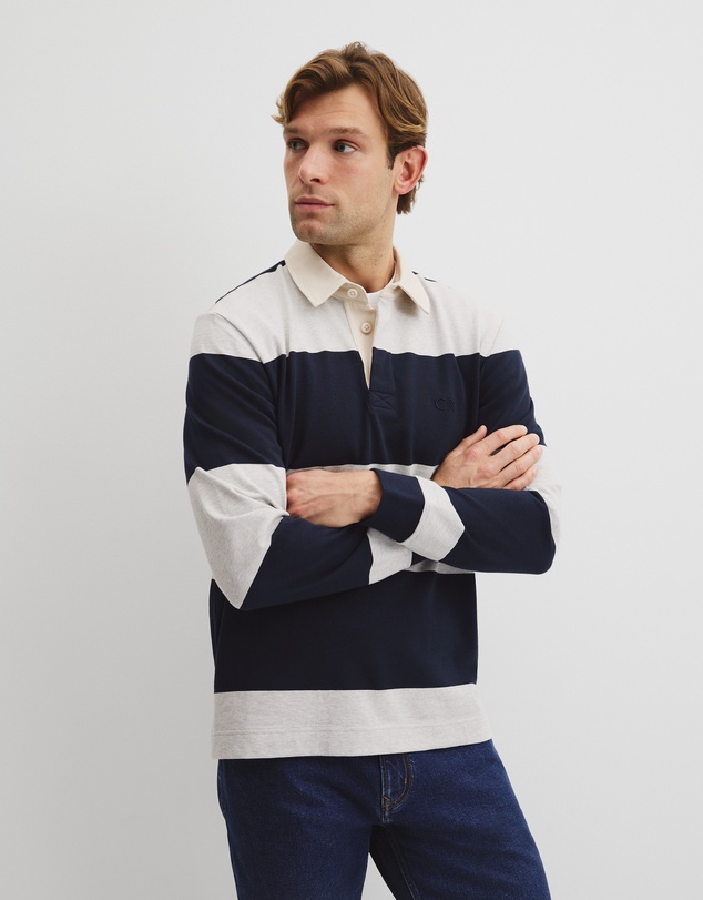 Country Road - Australian Cotton Stripe Rugby Polo