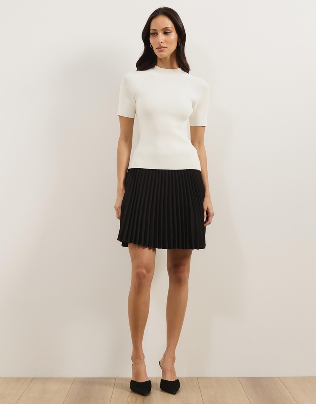 Atmos&Here - Evie Pleated Mini Skirt