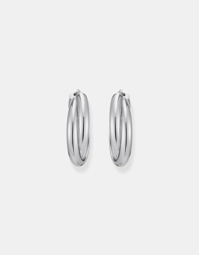 THOMAS SABO - Hoop earrings intertwined design silver
